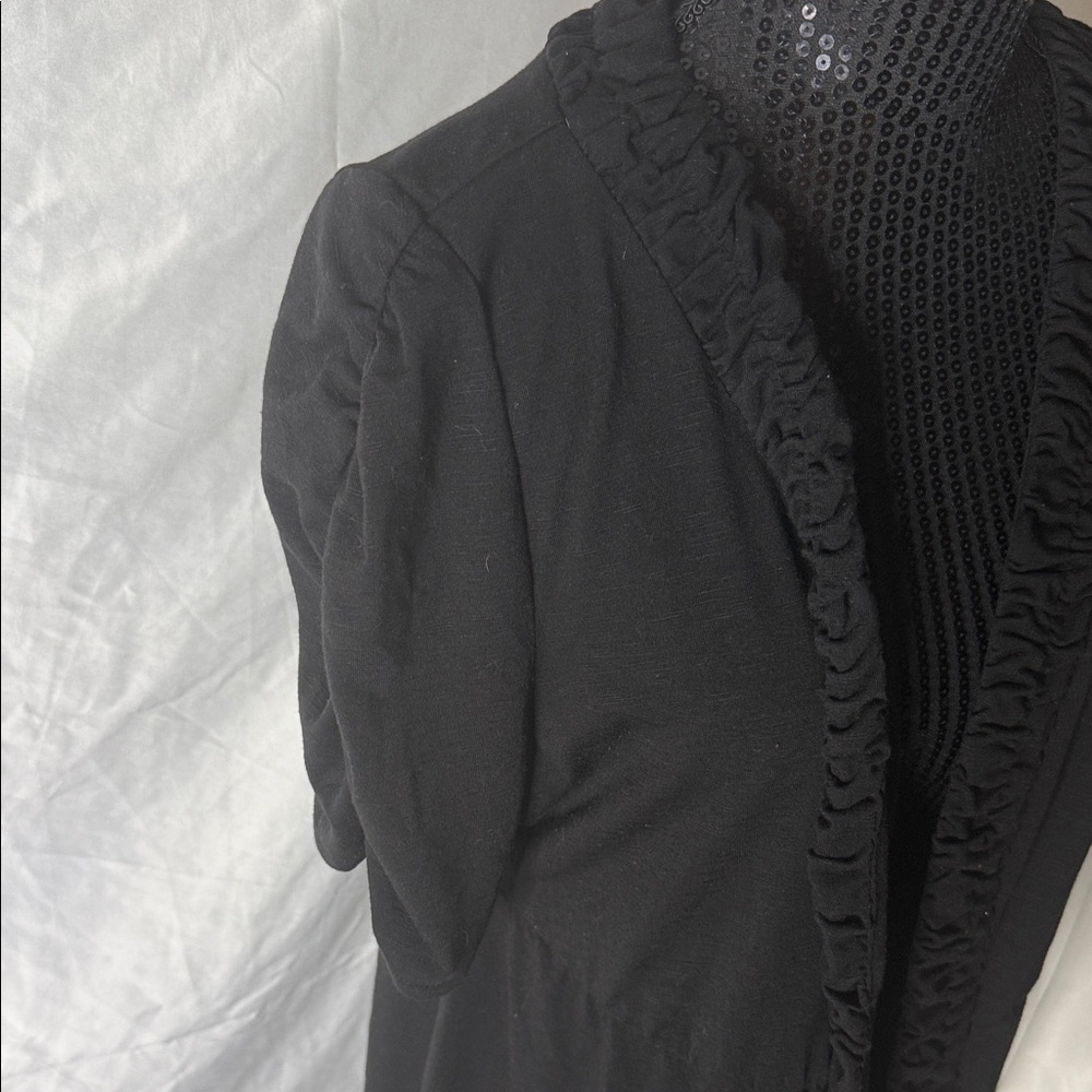 Maurices Black Ruffled Cardigan - Picture 2 of 6